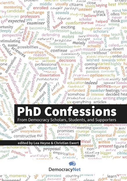 Cover of the book "PhD confessions